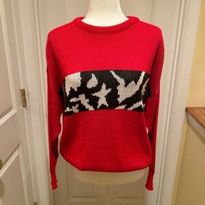 Vintage ‘80s Venezia Cotton Long Sleeved Crew Neck Pullover Sweater